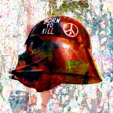 Born To Kill - Vador Arts numériques intitulée "Born To Kill - Vador" par Christian Lange, Œuvre d'art originale, Peinture numérique Monté sur Al…