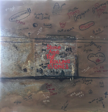 Картина под названием "STONE PAINT" - Christian Legier, Подлинное произведение искусства, Акрил