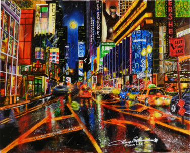 Peinture intitulée "new-york.jpg" par Christian Leroy Napoli, Œuvre d'art originale, Acrylique