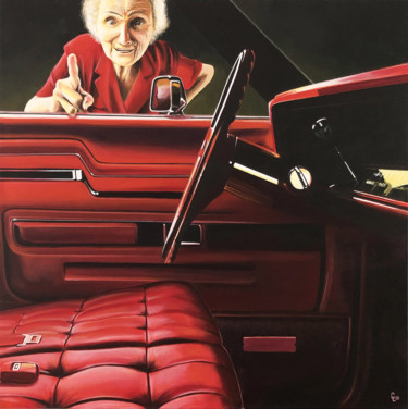 Картина под названием "BLOODY RED BRENDA" - Christian Lucas, Подлинное произведение искусства, Акрил