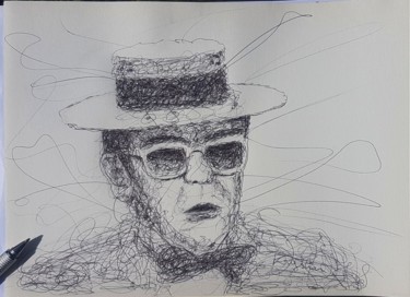 Elton 2 Drawing titled "Elton 2" by Krystian, Original Art, Ballpoint pen