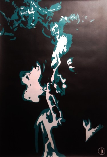 Peinture intitulée "Le fumeur de gitanes" par L'Atelier S'Affiche, Œuvre d'art originale, Acrylique