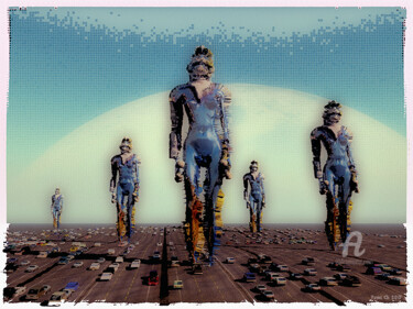 Arte digital titulada "Geant 2" por Christian Pavet, Obra de arte original