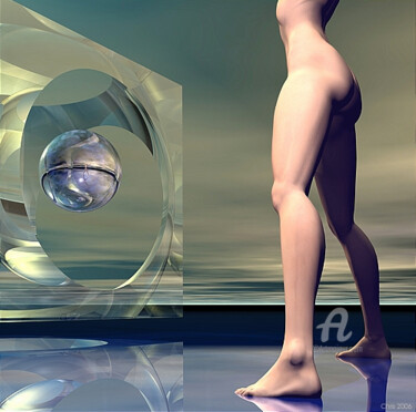 Arts numériques intitulée "Fécondité" par Christian Pavet, Œuvre d'art originale, Modélisation 3D