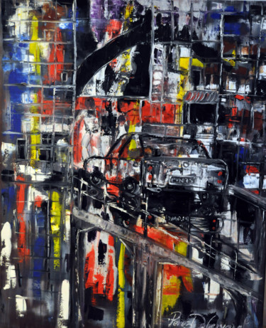 Peinture intitulée "The city" par Christian Perez De Carvasal, Œuvre d'art originale, Huile