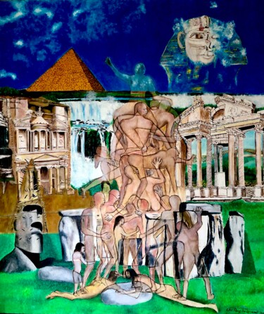 Pintura intitulada "Heritage" por Christian Perez De Carvasal, Obras de arte originais, Óleo Montado em Armação em madeira