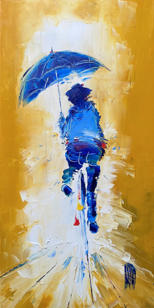 Pintura titulada "Petite pluie" por Christian Raffin, Obra de arte original, Oleo