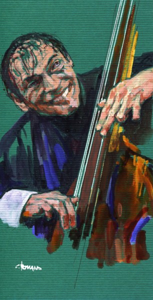 Painting titled "2004 jazz 8" by Christian Rolland, Original Artwork, Gouache