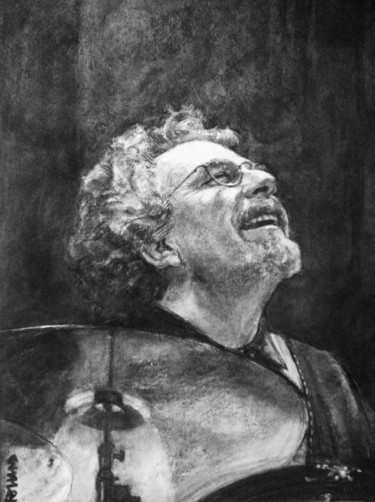 Drawing titled "portrait jazz 4" by Christian Rolland, Original Artwork, Other