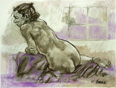 Dibujo titulada "fusain et pastel 20…" por Christian Rolland, Obra de arte original, Otro