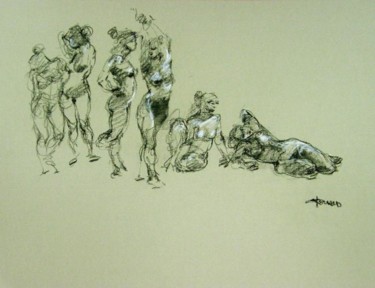Drawing titled "croquis sept 2011 2" by Christian Rolland, Original Artwork, Other