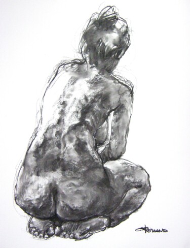 Dessin intitulée "fusain 50/65 2011 1…" par Christian Rolland, Œuvre d'art originale, Autre