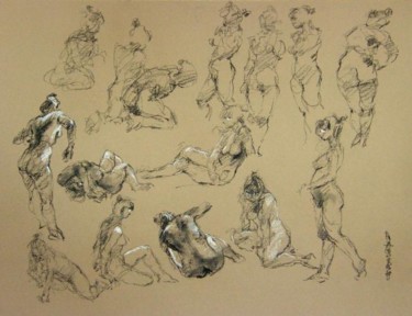 Drawing titled "croquis nov 2011 3" by Christian Rolland, Original Artwork, Other