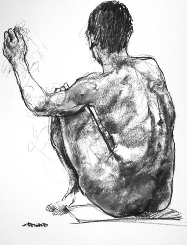 Drawing titled "etude decembre 2013…" by Christian Rolland, Original Artwork