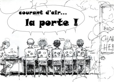 Dibujo titulada "charlie hebdo" por Christian Rolland, Obra de arte original