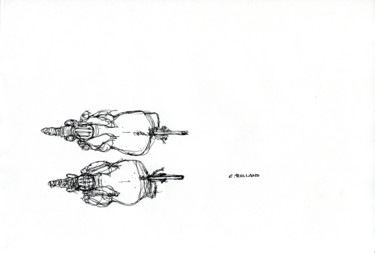 Dessin intitulée "velo-10.jpg" par Christian Rolland, Œuvre d'art originale, Autre