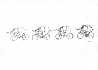Drawing titled "velo-8.jpg" by Christian Rolland, Original Artwork, Other