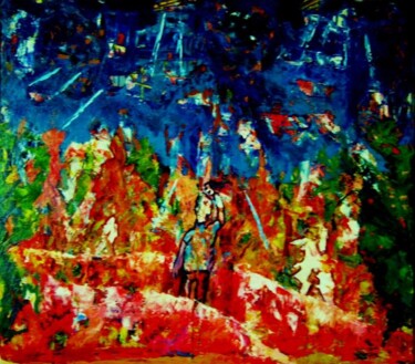 Pittura intitolato "LE SALUT DE L'ARTIS…" da Christian Saint Marc, Opera d'arte originale, Olio