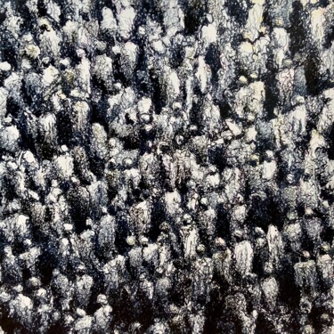 Dessin intitulée "Crowd 06" par Christian Schanze, Œuvre d'art originale, Marqueur Monté sur Châssis en bois