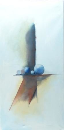 Peinture intitulée "SUSPENSION" par Christian Seyssel, Œuvre d'art originale, Huile