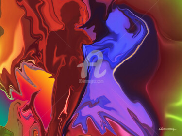 Arte digital titulada "Flamenco" por Christian Simonian, Obra de arte original, Pintura Digital
