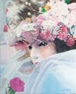 Peinture intitulée "Japanese Flowers" par Christian Torres, Œuvre d'art originale