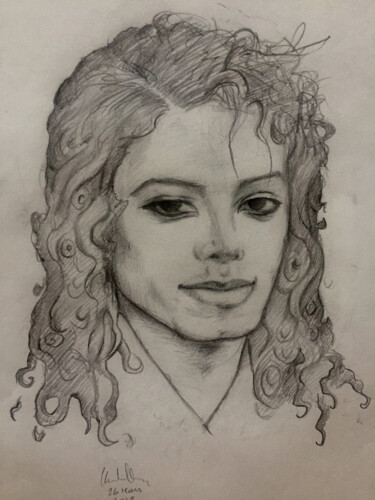 Drawing titled "sweet Michael Jacks…" by Christiana Visentin Gajoni, Original Artwork, Pencil