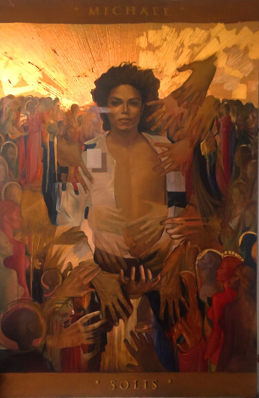 Pintura intitulada "MICHAEL SOLIS" por Christiana Visentin Gajoni, Obras de arte originais, Óleo