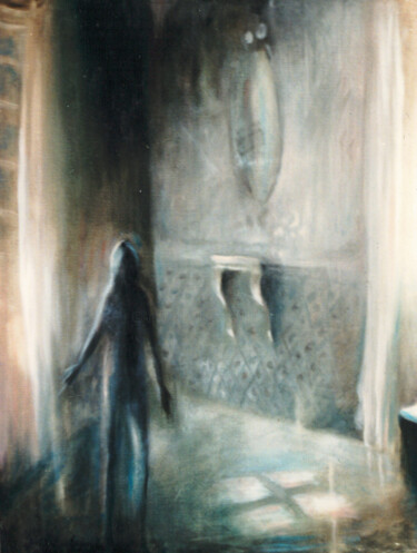 Painting titled "Entre deux" by Christiana Visentin Gajoni, Original Artwork, Oil