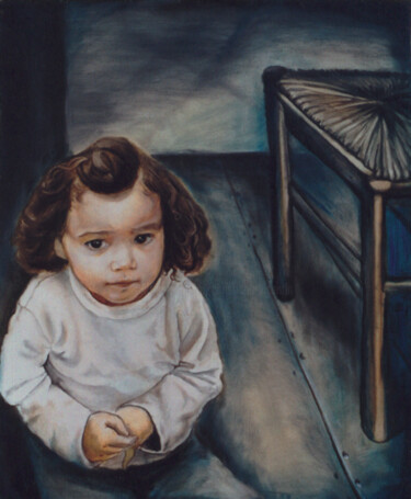 Painting titled "Héloïse" by Christiana Visentin Gajoni, Original Artwork, Oil
