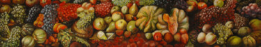 Pintura intitulada "FRUITS by CHRISTIAN…" por Christiana Visentin Gajoni, Obras de arte originais, Óleo