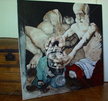 Peinture intitulée "Syrie" par Christian Correia, Œuvre d'art originale, Acrylique