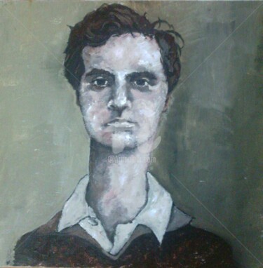 Schilderij getiteld "Modigliani" door Christian Correia, Origineel Kunstwerk, Acryl
