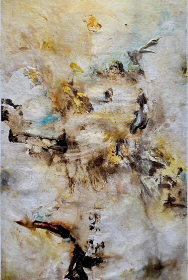 Malerei mit dem Titel "Les pierres de Barc…" von Christian Corvellec, Original-Kunstwerk, Acryl