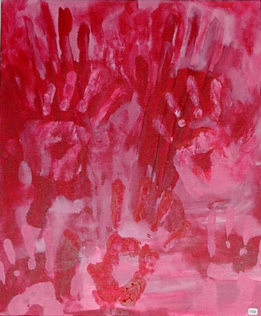 Peinture intitulée "Pink Touch" par Christiane Arques, Œuvre d'art originale, Acrylique Monté sur Châssis en bois