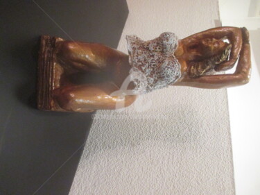 Sculpture titled "" Aurore "" by Christiane Bernais, Original Artwork, Clay