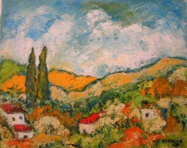 Peinture intitulée "La  Provence" par Christiane Casanova, Œuvre d'art originale