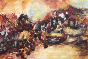 Pintura titulada "Le Chaos" por Christiane Guerry, Obra de arte original, Acrílico