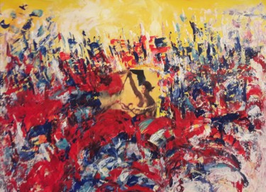 Pittura intitolato "La Révolte" da Christiane Guerry, Opera d'arte originale, Acrilico