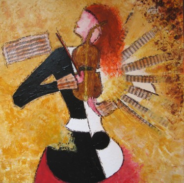 Pittura intitolato "DIVA" da Christiane Guerry, Opera d'arte originale, Olio
