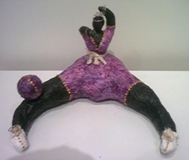 Sculpture titled "GYM LADY" by Christiane Guerry, Original Artwork, Paper