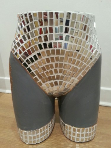 Sculpture titled "TABLE GLAMOUR II" by Christiane Guerry, Original Artwork, Mosaic