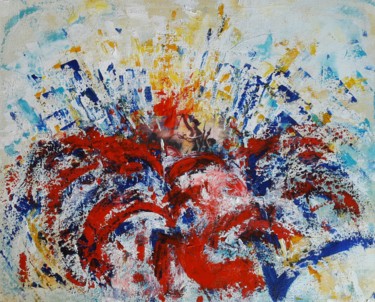Pintura intitulada "Et Vive la Liberté" por Christiane Guerry, Obras de arte originais, Acrílico