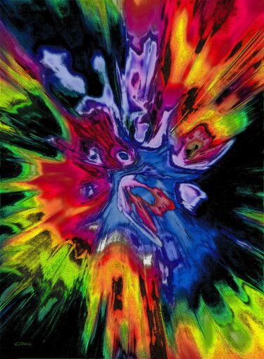 Digital Arts titled "Explosion de matièr…" by Christiane Guilleminot, Original Artwork, 2D Digital Work