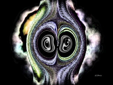 Digital Arts titled "Extraterrestre en f…" by Christiane Guilleminot, Original Artwork, 2D Digital Work