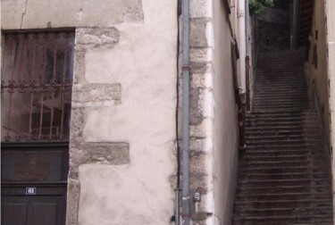 Photographie intitulée "Vieil escalier" par Christiane Guilleminot, Œuvre d'art originale