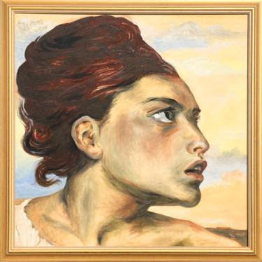 Malerei mit dem Titel "nach Eugene Delacro…" von Ch.Art, Original-Kunstwerk, Öl