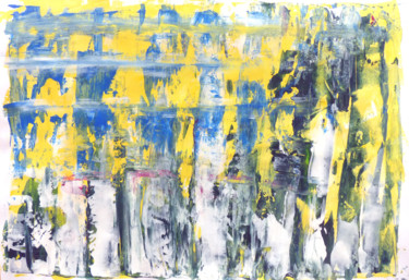 Malerei mit dem Titel "Yellow" von Ch.Art, Original-Kunstwerk, Acryl