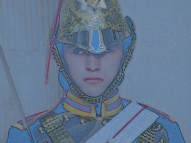 Fotografie mit dem Titel "the guard" von Ch.Art, Original-Kunstwerk, Manipulierte Fotografie