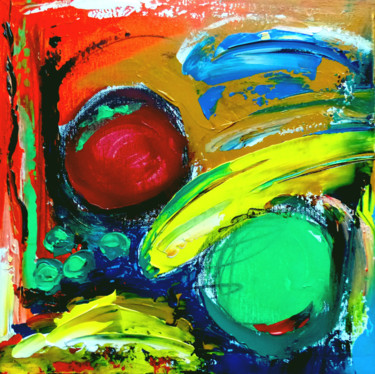 Schilderij getiteld "colorful day" door Ch.Art, Origineel Kunstwerk